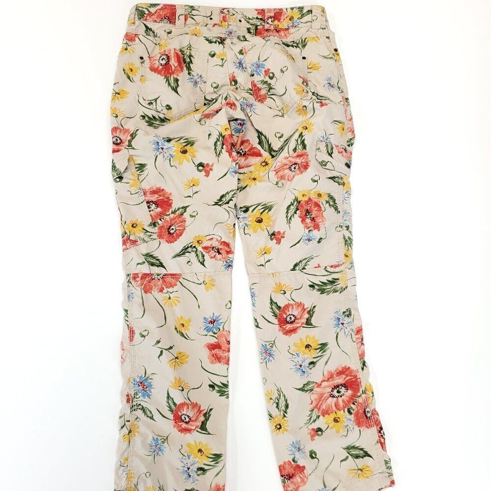 Anthropologie Hei Hei Sundrop Floral Cargo Pants Size 2 - Picture 5 of 13